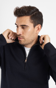 Boomerang - FELIX H.Z. BOOMWOOL SWEATER - Night sky