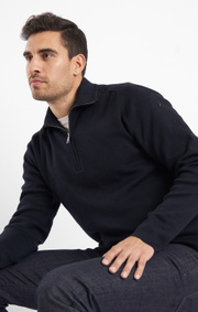 Boomerang - FELIX H.Z. BOOMWOOL SWEATER - Night sky