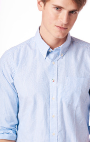 SHIRT ORGANIC STRIPED OXFORD TRIM FIT