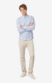 SHIRT ORGANIC STRIPED OXFORD TRIM FIT