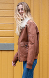 LEATHER AVIATOR JACKET