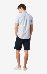 Boomerang - Shirt organic striped oxford tailored fit - Ice blue