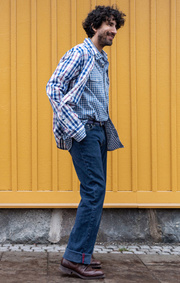 Boomerang - 5-POCKET CORD JEANS - Indigo
