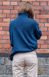 INDIGO POLO SWEATER