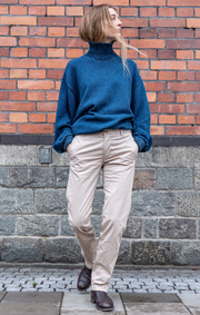 Boomerang - INDIGO POLO SWEATER - Indigo