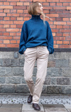 INDIGO POLO SWEATER