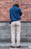 INDIGO POLO SWEATER