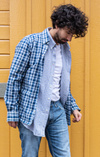CHECKED TWILL SHIRT