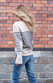 Boomerang - STRIPED WOOL SWEATER - Offwhite