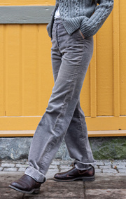 Boomerang - CORDCHINOS SOFT - Grey melange